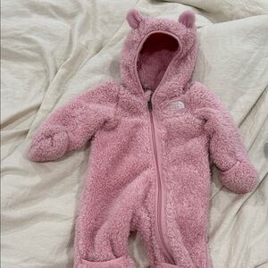 The North Face Cozy Pink Baby Footie